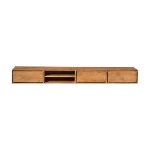 Tony Zwevend Tv meubel Naturel Mangohout 240 cm