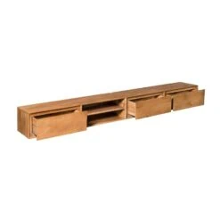 Tony Zwevend Tv meubel Naturel Mangohout 280 cm