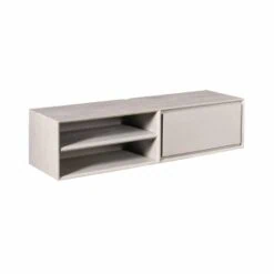 Tony Zwevend Tv meubel Taupe Mangohout 120 cm