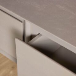 Tony Zwevend Tv meubel Taupe Mangohout 120 cm (3)