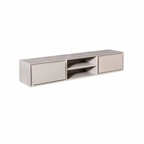 Tony Zwevend Tv meubel Taupe Mangohout 160 cm