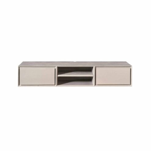 Tony Zwevend Tv meubel Taupe Mangohout 160 cm