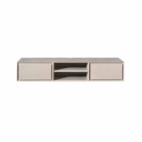 Tony Zwevend Tv meubel Taupe Mangohout 160 cm