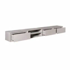 Tony Zwevend Tv meubel Taupe Mangohout 240 cm