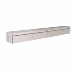 Tony Zwevend Tv meubel Taupe Mangohout 280 cm