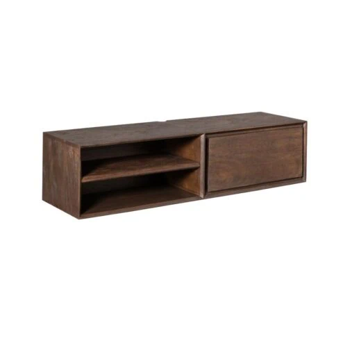 Tony Zwevend Tv meubel Walnoot Mangohout 120 cm