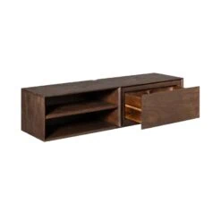 Tony Zwevend Tv meubel Walnoot Mangohout 120 cm