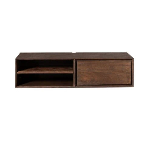 Tony Zwevend Tv meubel Walnoot Mangohout 120 cm