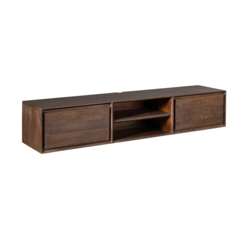 Tony Zwevend Tv meubel Walnoot Mangohout 160 cm