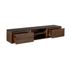 Tony Zwevend Tv meubel Walnoot Mangohout 160 cm