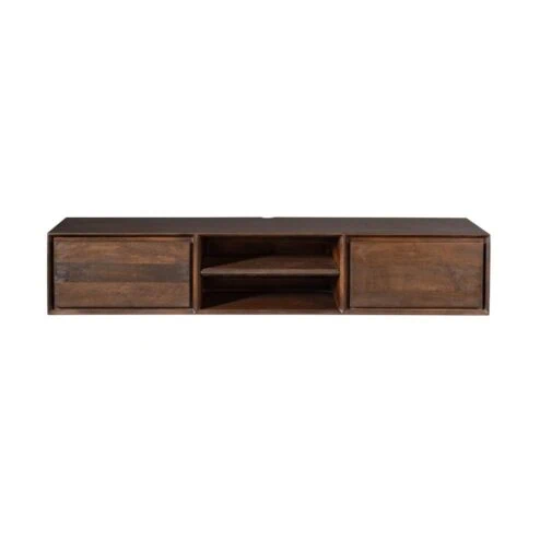 Tony Zwevend Tv meubel Walnoot Mangohout 160 cm