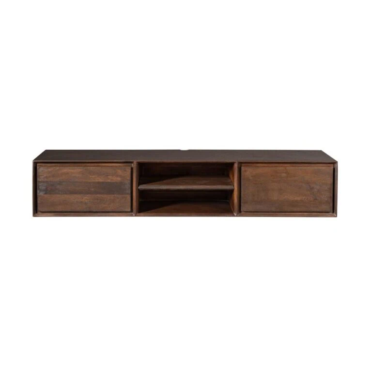 Tony Zwevend Tv meubel Walnoot Mangohout 160 cm