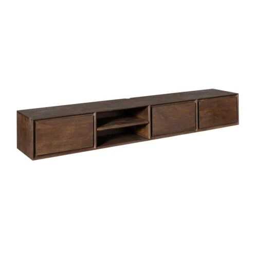 Tony Zwevend Tv meubel Walnoot Mangohout 200 cm