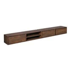 Tony Zwevend Tv meubel Walnoot Mangohout 240 cm