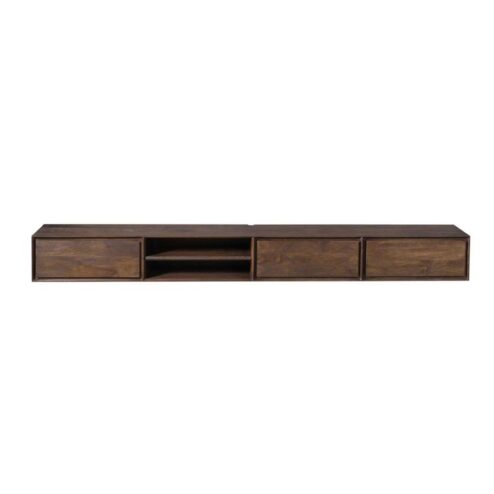 Tony Zwevend Tv meubel Walnoot Mangohout 240 cm