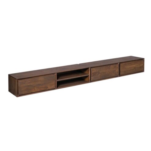 Tony Zwevend Tv meubel Walnoot Mangohout 280 cm