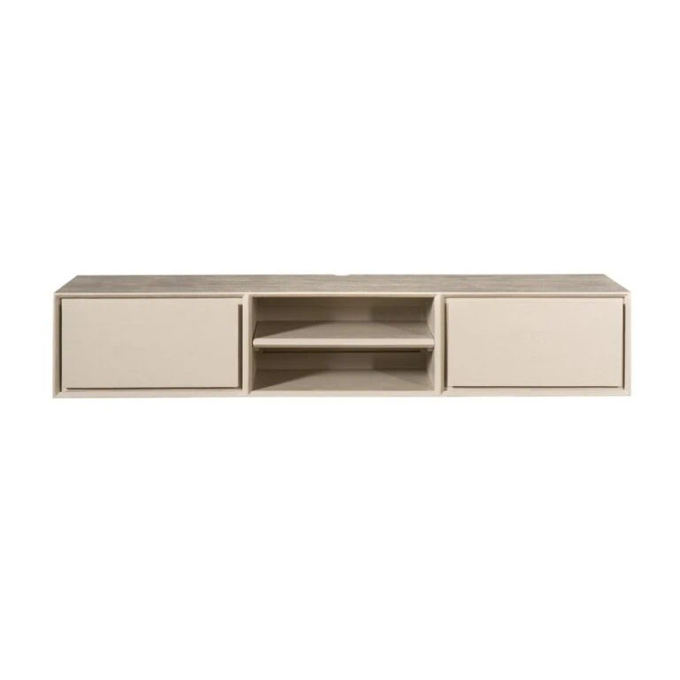 Tony Zwevend Tv meubel Zand Mangohout 160 cm