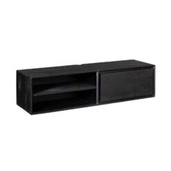 Tony Zwevend Tv meubel Zwart Mangohout 120 cm