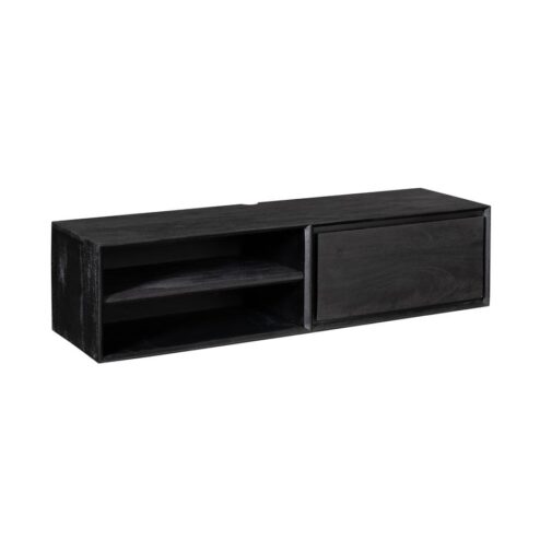 Tony Zwevend Tv meubel Zwart Mangohout 120 cm