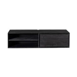 Tony Zwevend Tv meubel Zwart Mangohout 120 cm