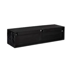 Tony Zwevend Tv meubel Zwart Mangohout 120 cm