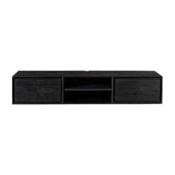 Tony Zwevend Tv meubel Zwart Mangohout 160 cm