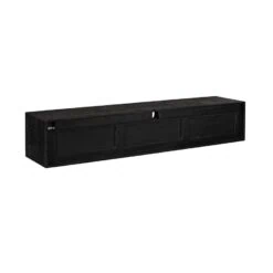Tony Zwevend Tv meubel Zwart Mangohout 160 cm
