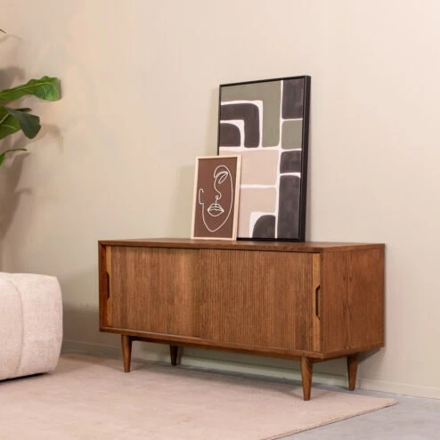 Tv meubel Jule Bruin Eikenhout 130cm