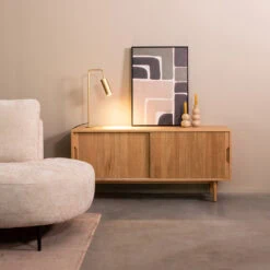 Tv meubel Jule Naturel Eikenhout 130cm