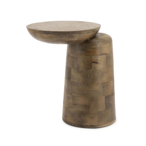 Woomble Bijzettafel mangohout Bruin 40cm