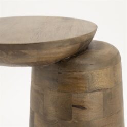 Woomble Bijzettafel mangohout Bruin 40cm