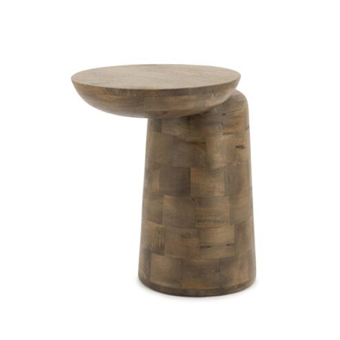 Woomble Bijzettafel mangohout Bruin 40cm