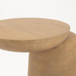 Woomble Bijzettafel mangohout Naturel 40cm