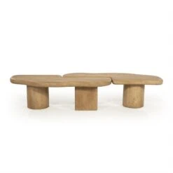 Yuo Salontafel mangohout Naturel 100cm