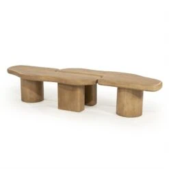 Yuo Salontafel mangohout Naturel 100cm