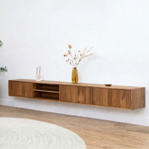 Albin Zwevend Tv meubel naturel 240cm