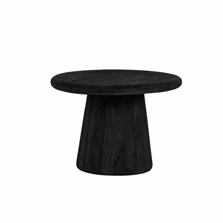 Asti Bijzettafel rond zwart 60 cm