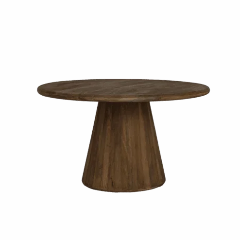 Asti Eettafel rond bruin 130 cm