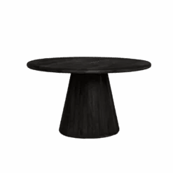 Asti Eettafel rond zwart 130 cm