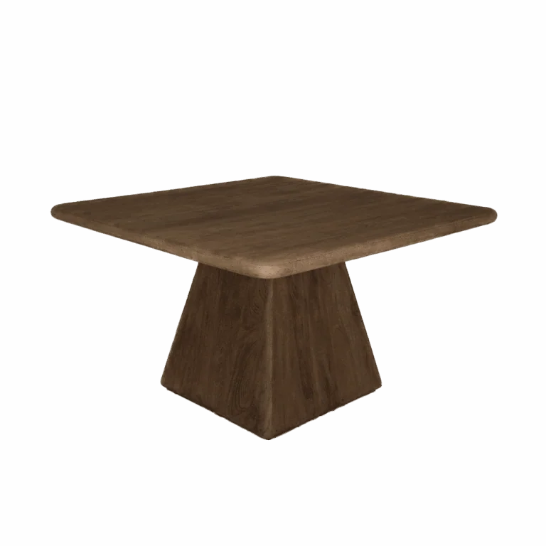 Asti Eettafel vierkant bruin 130 cm