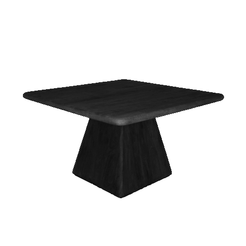 Asti Eettafel vierkant zwart 130 cm