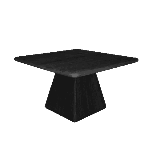 Asti Eettafel vierkant zwart 150 cm