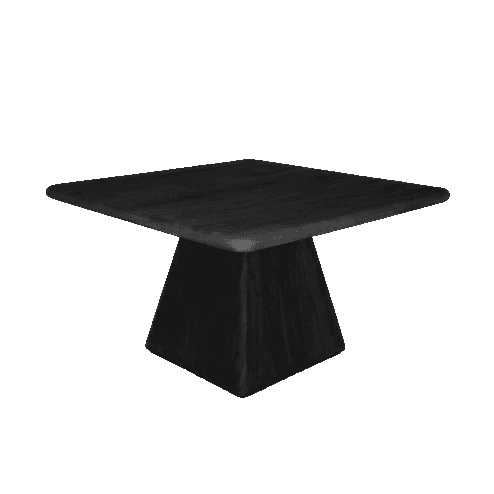 Asti Eettafel vierkant zwart 150 cm