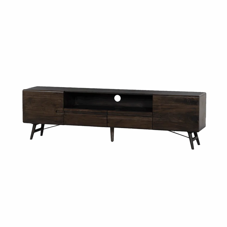 Aura Tv meubel espresso Acaciahout 210 cm
