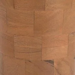 Avie Bijzettafel Mangohout Travertin 33 cm