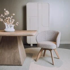 Brescia Eetkamerstoel lichtgrijs