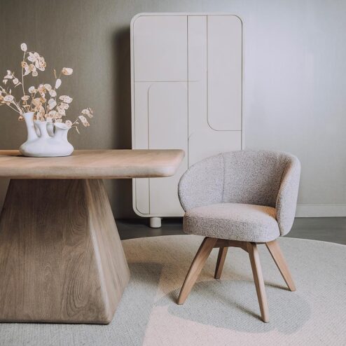 Brescia Eetkamerstoel lichtgrijs