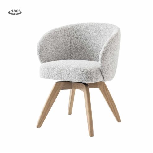 Brescia Eetkamerstoel lichtgrijs