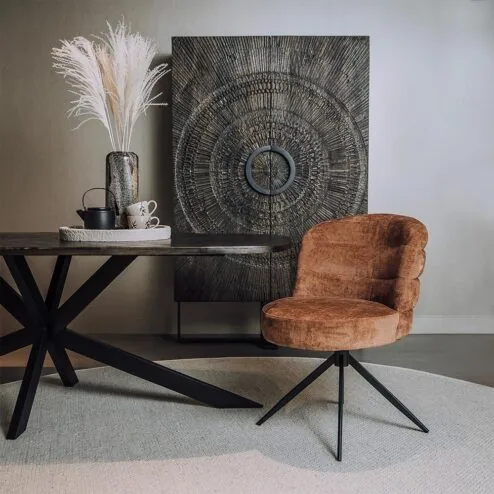 Carro Eetkamerstoel bruin