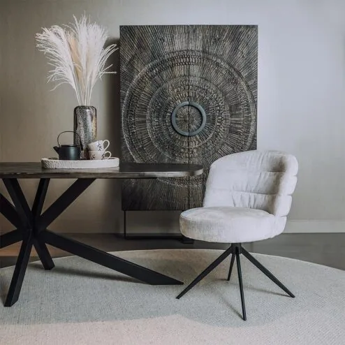 Carro Eetkamerstoel gebroken wit